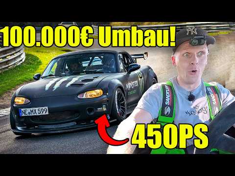 100,000€ & 450 hp in the Mazda MX5 “CODE BROWN” at the Nürburgring!