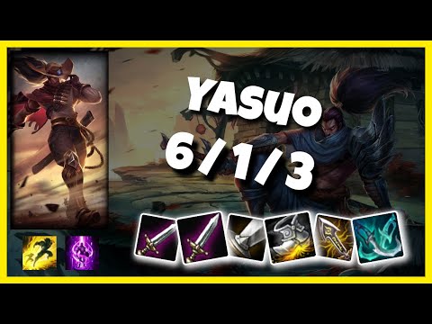 EU Challenger Yasuo TOP (6/1/3) vs CAMILLE Gameplay Replay - Patch 10.18