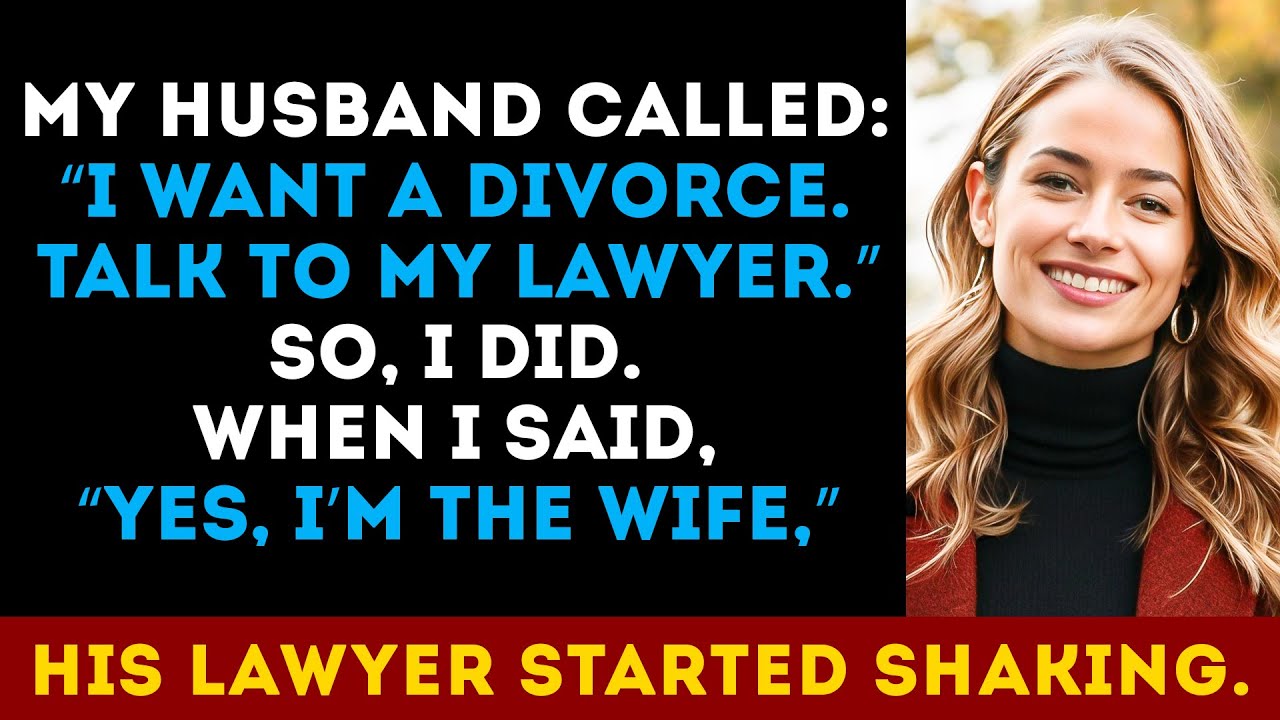 HUSBAND DEMANDED a Divorce & Told Me to Talk to His Lawyer, So I Did… And He Never Expected It.