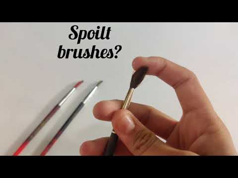 How to fix a damaged paint brush| Damaged/ hard bristles repair