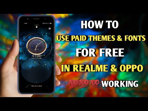 How to apply paid themes for free in realme & oppo devices in tamil