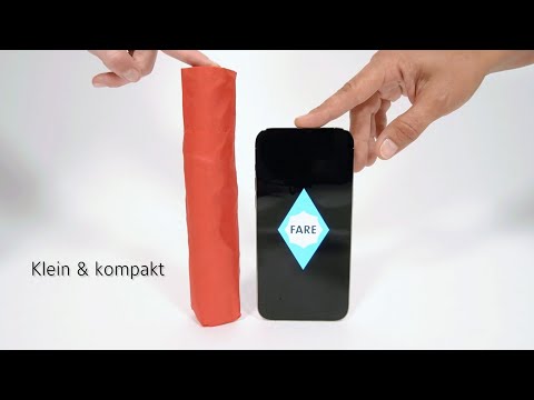 FARE® Mini-Taschenschirm FiligRain Only95 - extra klein und extra leicht (Art. 5062)