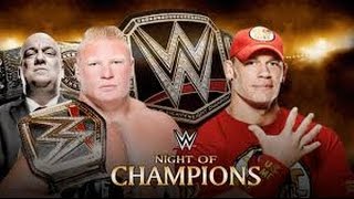 John Cena vs Brock Lesnar l Night of Champions 2014 l Combates WWE