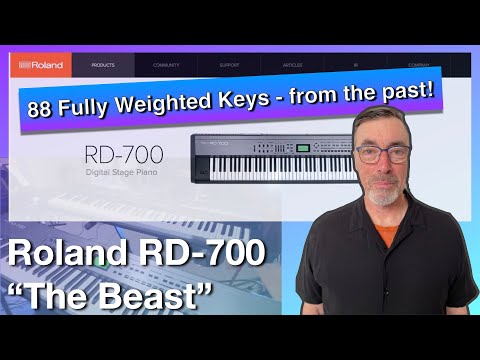 Roland RD-700 88-Key Digital Stage Piano 2001 - 2005 - Black image 14