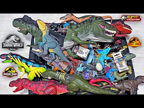 GIGANTIC BOX OF 100 Jurassic World & Jurassic Park Dinosaurs!