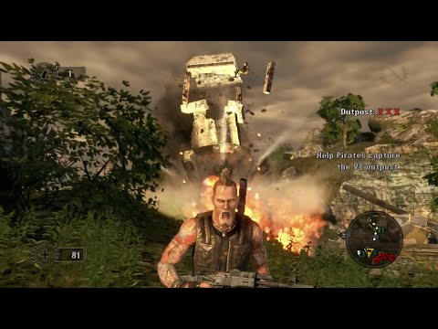 Mercenaries 2: World in Flames - PS3 - Pirates Contract - Mainland Outpost (Blind)