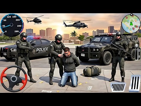 Police Car Chase Simulator 3D Game - Real Cop Cars Driving Simulator 2025 - Android GamePlay