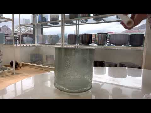 6" A#0 Lemurian Seed, Sage Aura Gold Bowl 115295 Crystal Tones SEDONA