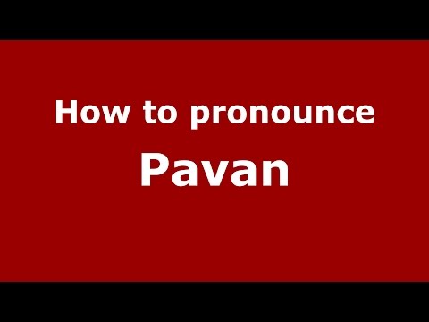 How to pronounce Pavan (Spanish/Argentina) - PronounceNames.com