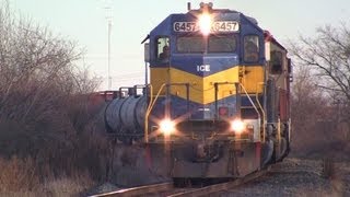 preview picture of video 'IC&E 6457 West, with a CSXT SD50-2 Trailing on 12-5-2012'