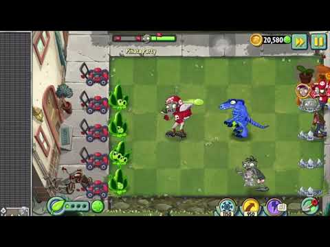 PINATA PARTY PART 3 !  PEA POD & APPLE MORTAR  Plants vs. Zombies 2 ! PVZ2