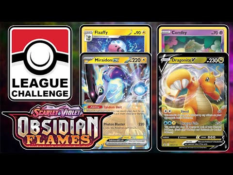 ROUND 2:  Miraidon/Flaaffy vs Dragonite/Lost Box - Obsidian Flames Pokemon TCG League CHALLENGE 2024