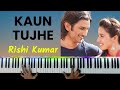Kaun Tujhe Piano Instrumental | Karaoke With Lyrics | Ringtone | Tutorial | Notes | Keyboard