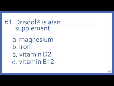 Top 200 Drugs Practice Test Question - Drisdol is a/an _ supplement.