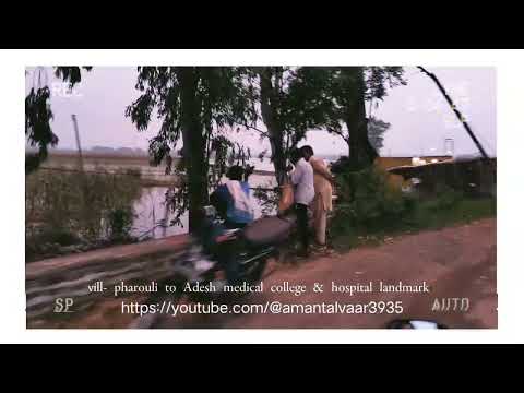 my vill - pharouli to Adesh medical college. landmark #youtubevideo #adeshadesh
