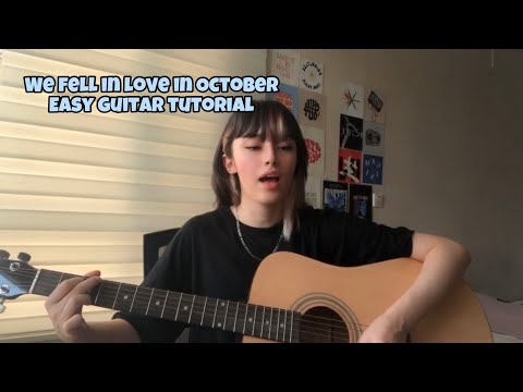 We fell in love in october by Girl in red - Easy guitar tutorial by Kaio
