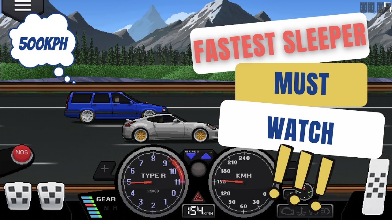 FASTEST SLEEPER in pixel car racer | 3000HP #car