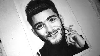 preview picture of video 'Drawing_-_Zayn_Malik_-_by_-_Ankit_Sonule'
