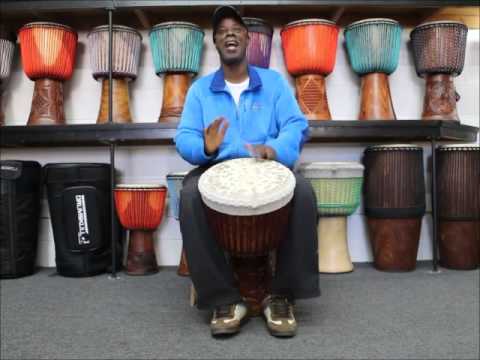 Drumskull Drums & Bolokada Conde - Guinea Hare wood Djembe