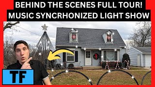 Behind The Scenes - Music Synchronized Pixel Christmas Light Show & Megatree (Front Yard Full Tour!)