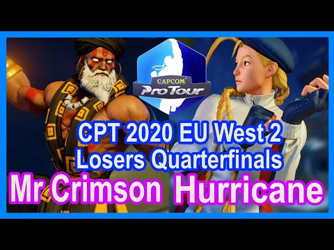 SFV CPT 2020 Europe West 2 Losers Quarterfinals | Mr Crimson [Dhalsim] VS Hurricane [Cammy]