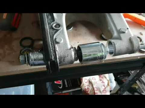 Easy homemade tool to remove swingarm bearings.
