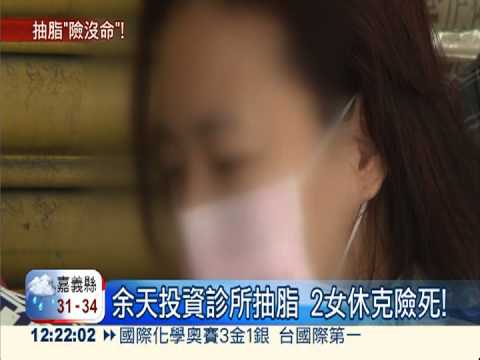余天投資診所抽脂 2女休克險死!