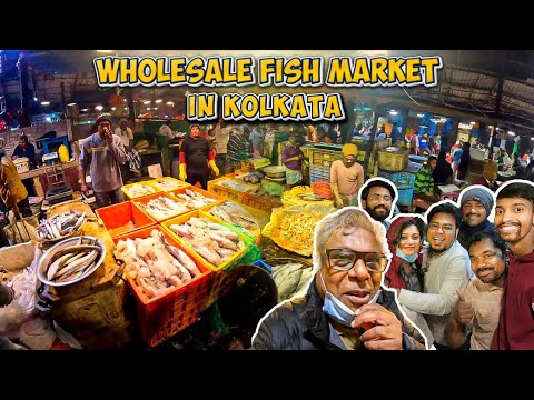 EXPLORING BIGGEST WHOLESALE FISH MARKET IN KOLKATA AT 5:00 AM 😍🐟  @zerowattfilms