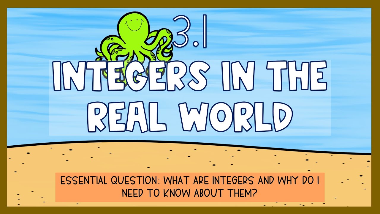 6th Grade Math | 3.1 Integers in the Real World