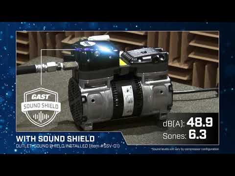 Gast Sound Shield for 87R6 Rocking Piston Pond Aeration Compressor Video