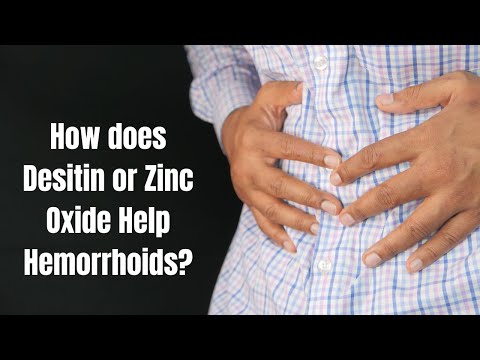 How does Desitin or Zinc Oxide Help Hemorrhoids?