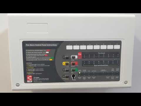 C Tec CFP series fire alarm control panel weekly test