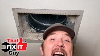 Vent On My Ceiling Vibrates Making a high Pitched Noise...WE GOT TO STOP IT!