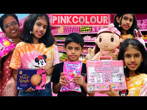 Let's see what #Tiyakutty and #Ammamma bought for the #PinkColourChallenge🩷