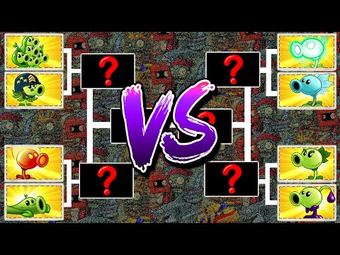 PvZ 2 Tournament Every PEASHOOTER Max Level - Who Will Win? - Plant vs Plant