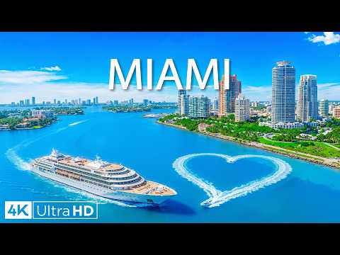 MIAMI 4K DRONE FOOTAGE | Iconic Skyline, South Beach & Oceanfront Lifestyle 🇺🇸🌴🌊