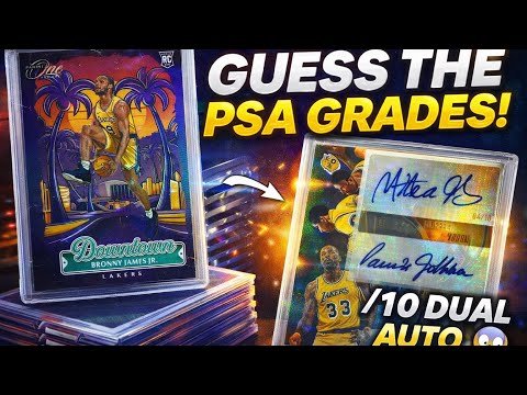 GUESS THE PSA GRADES & WIN 10% OFF 🔥 Bronny Downtown RC + Magic/Kareem /10 Auto Submission Reveal