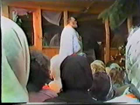 Parintele Ioan Iovan predica la man Plumbuita 1