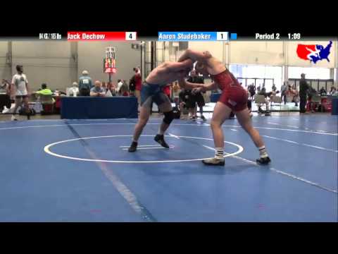Jack Dechow vs. Aaron Studebaker at 2013 Junior Nationals - FILA - FS