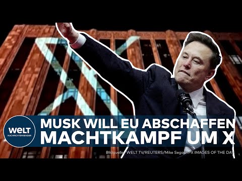 Video Thumbnail: USA: Nach 120-Millionen-Strafe! Elon Musk ruft auf X zur Abschaffung der EU auf!