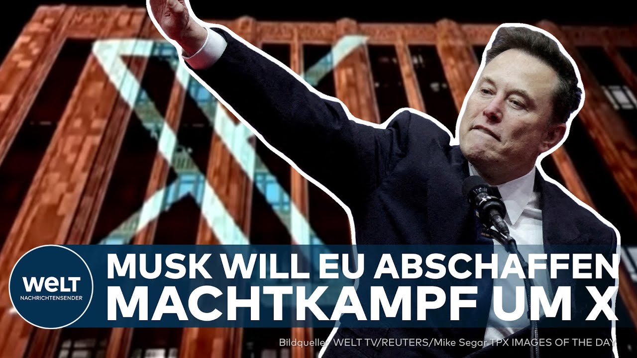 USA: Nach 120-Millionen-Strafe! Elon Musk ruft auf X zur Abschaffung der EU auf!