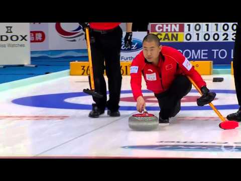 CURLING: CHN-CAN World Men's Chp 2014 Draw 5 - HIGHLIGHTS