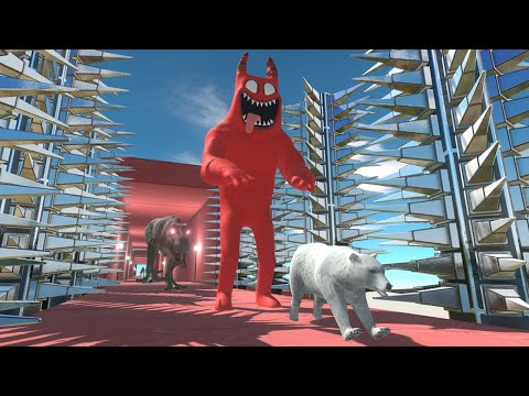Escape from Evil Banban | Tunnel of Nightmares Challenge - Animal Revolt Battle Simulator
