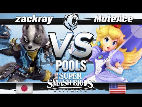 GW | zackray (Wolf/Wario) vs. MuteAce (Peach) - Phase 2 Pools - Frostbite 2019