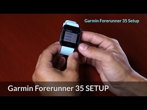 How To Series - Garmin Forerunner 35 Initial Setup