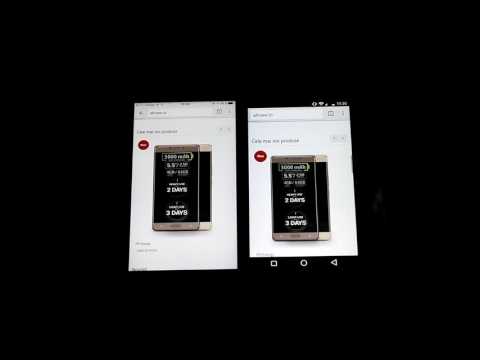 Allview V2 Viper S vs Iphone 6, clip postat de catre Allview