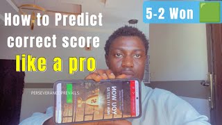 How to predict correct score like a pro #bettingtips