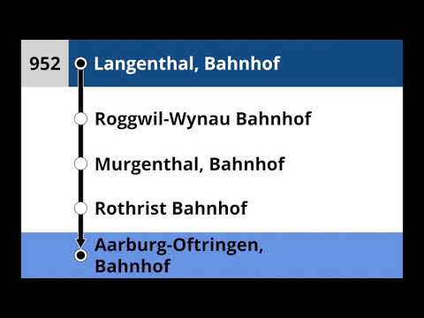 BOGG Ansagen • Bahnersatz Langenthal – Rothrist – Murgenthal – Roggwil-Wynau – Aarburg-Oftringen