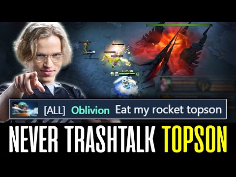 Never TRASHTALK 2x TI WInner TOPSON - 17K Gold Lead COMEBACK DOTA 2