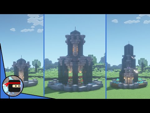 BlackNinja745 Minecraft - Three Fountain Designs! | Minecraft Building Tutorial